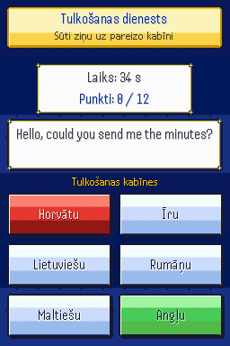 Mini-game: the translation desk